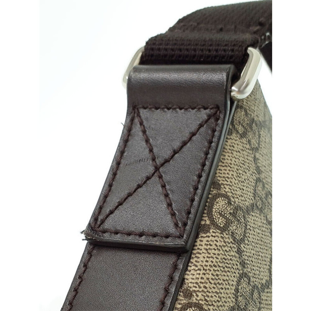 Gucci Messenger GG Supreme Brown Shoulder Bag Crossbody - Picture 8 of 9